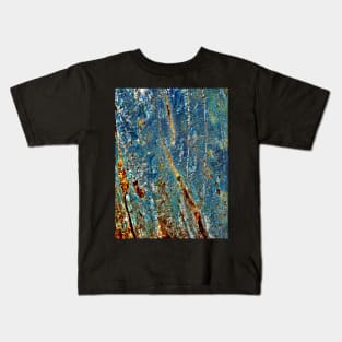 BLUE ARCHAIC STRUCTURES Kids T-Shirt